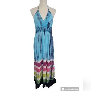 Club z collection tie dye maxi dress